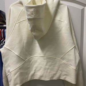 Lululemon oversized full zip scuba hoodie. Xl/XXL lemon sorbet. Great condition